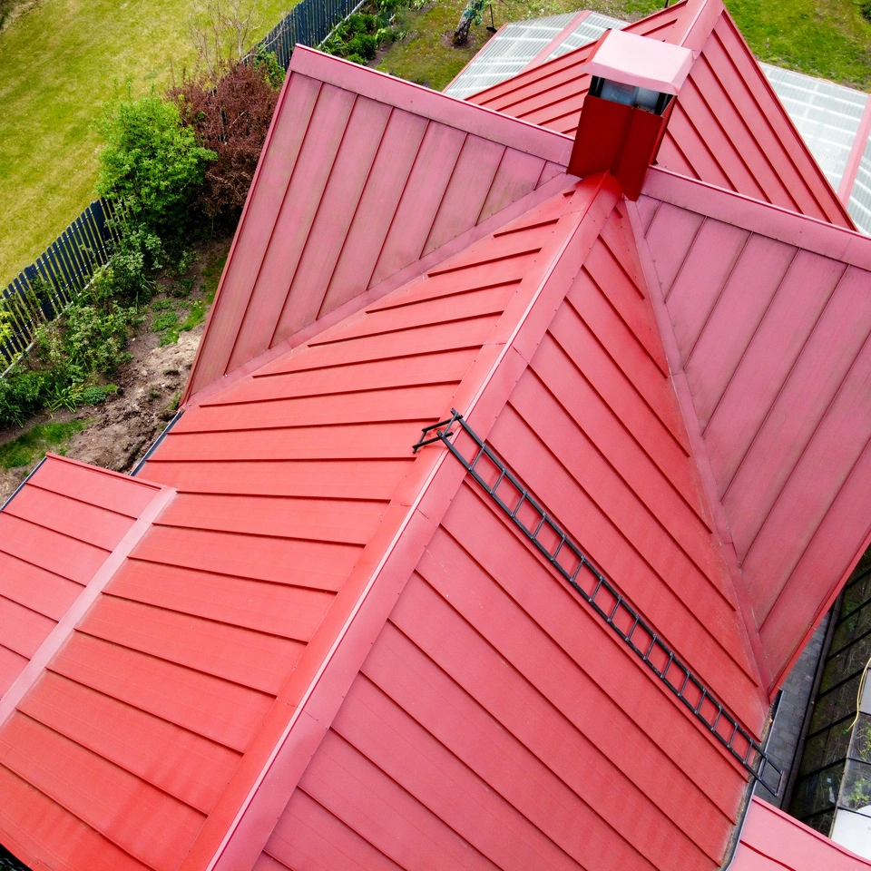 red standing seam metal roof