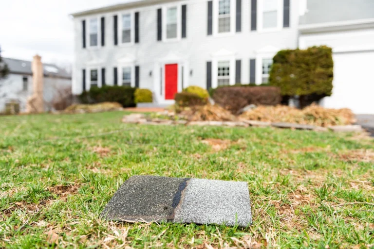 shingle on lawn