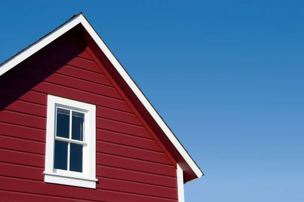 red hardie board siding