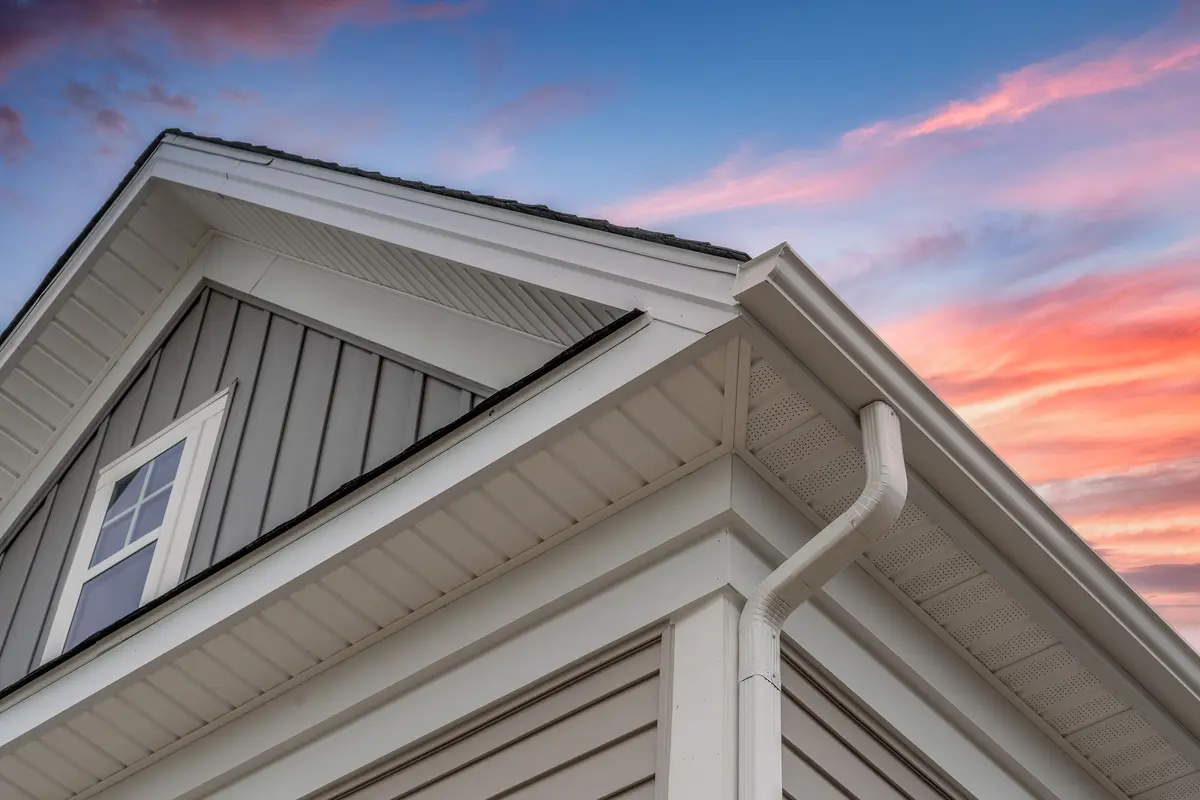 sunset and fiber cement siding
