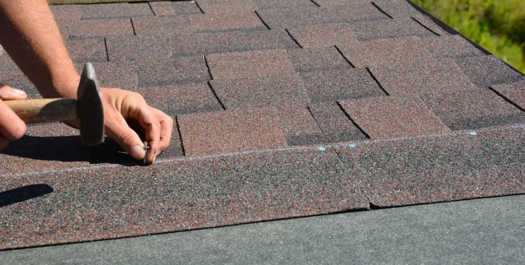 installing new asphalt shingles