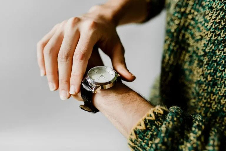 looking at watch