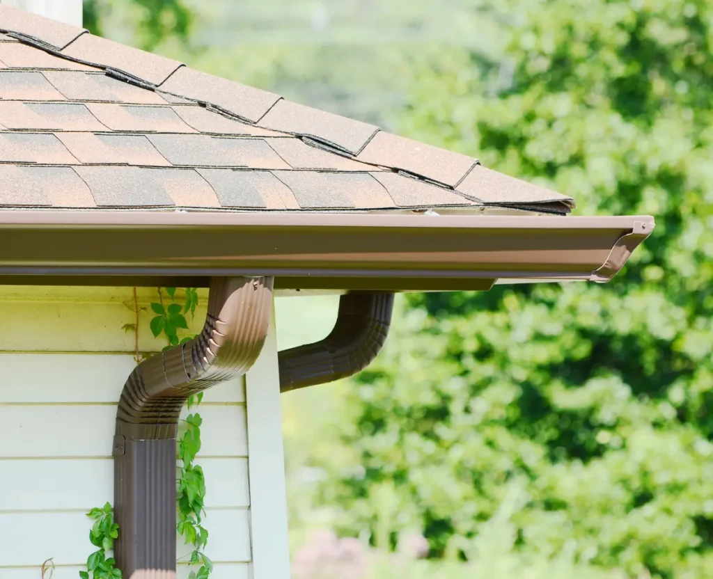 overhang and gutter