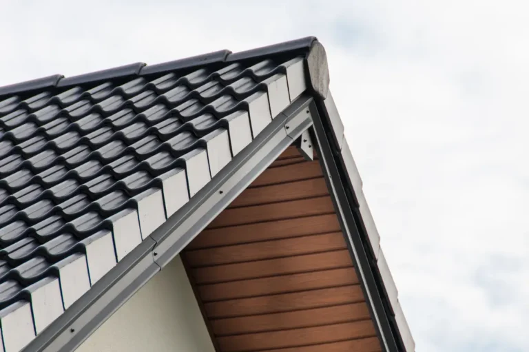 roof overhang and roof peak