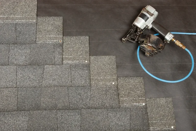 shingles and nail gun