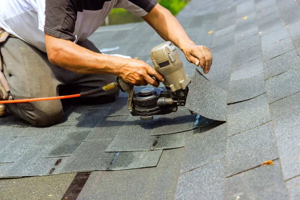 lifting an asphalt shingle