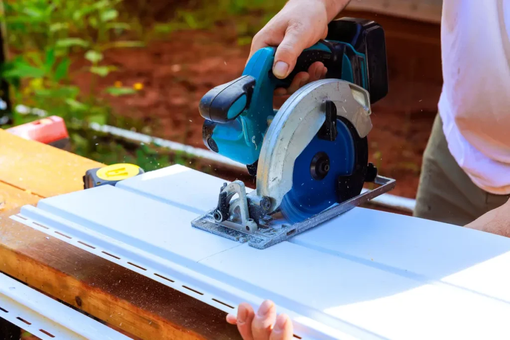 cutting siding