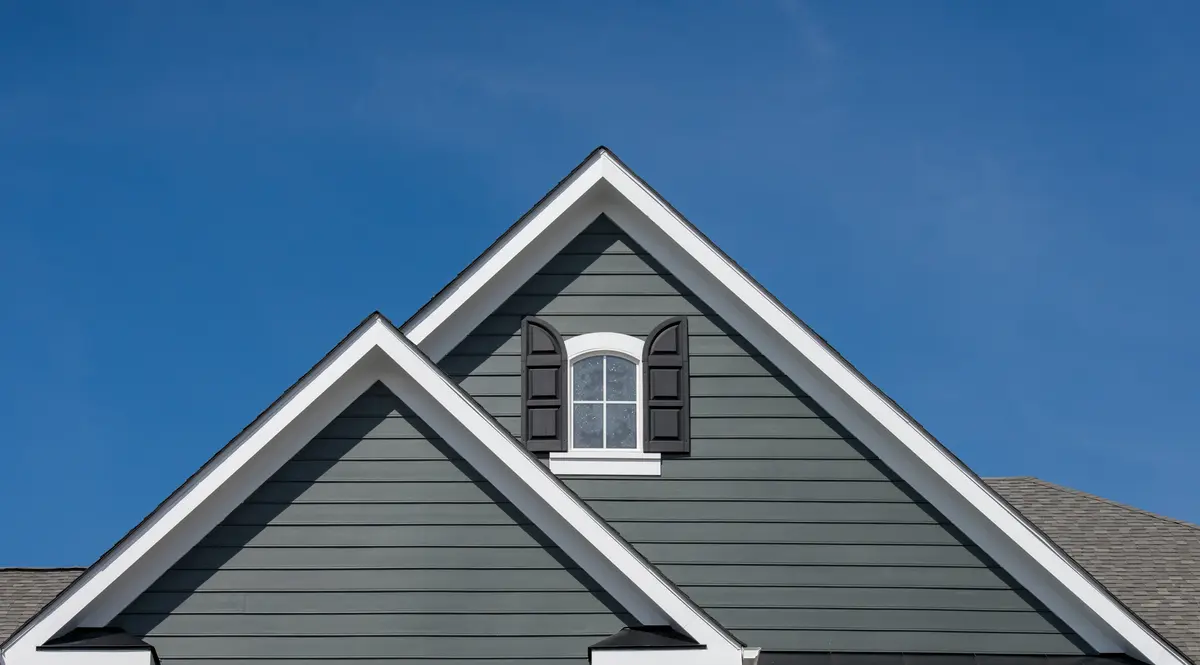 gray roof peaks