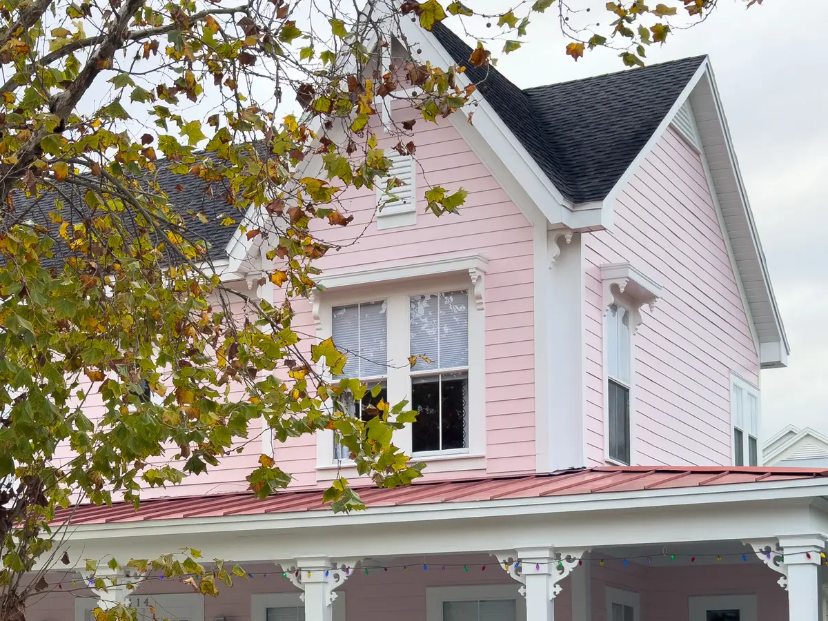 pink siding