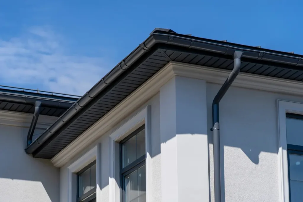 black modern gutters