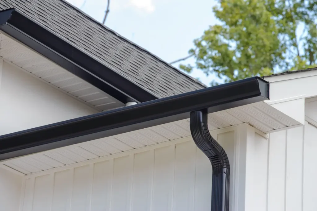 white and black gutters